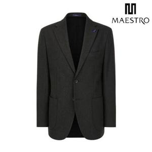[마에스트로] [25FW][ARTE] 차콜그레이 울라이크 TR 셋업 자켓 (MAJA5C061CG)