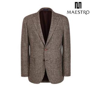 [마에스트로] [25FW][FERLA] 와인 알파카 스타체크 자켓 (MAJA5D041D2)