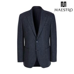 [마에스트로] [25FW][BOTTOLI] 라이트네이비 투톤 헤링본 자켓 (MAJA5C016N1)