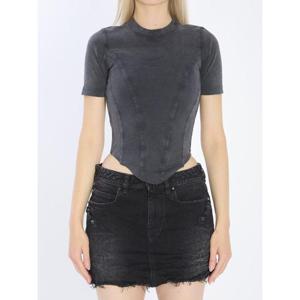 발렌시아가 긴팔 티셔츠 4825850 850458 TTVF6 1055 Black