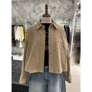 보브 VOV 보브 코듀로이 크롭 셔츠 (7155460001)