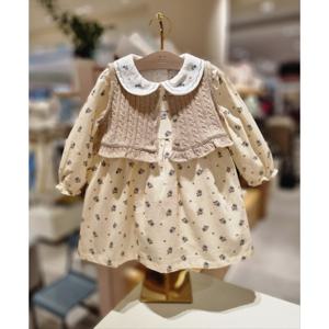 (밍크뮤10) 25FW (IV)쁘띠플라워베스트SET원피스 HK (35C15400020)
