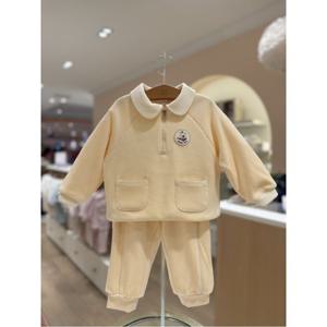 M밍크뮤D 25FW (YE)베베골벨로아스웨트셔츠 조거팬츠 상하복 (35C1533405A)