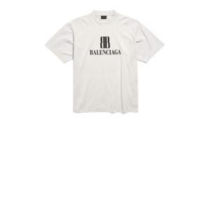 발렌시아가 반팔 티셔츠 764235 TSVU4 EX TSVO29012 DIRTY WHITE