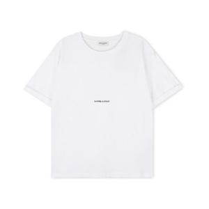 [꼬르소밀라노] 생로랑 여성 로고 프린팅 화이트 반팔티 460876 YB2DQ 9000
