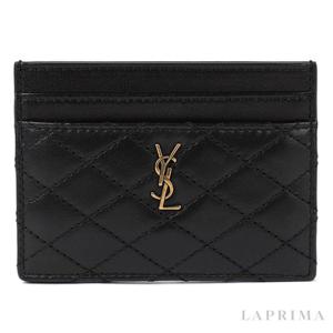 라프리마 생로랑 램스킨 GABY 카드지갑 703219-1EL1W-1000