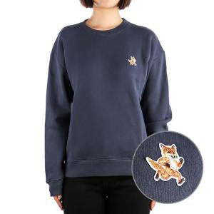 [메종키츠네] 24SS (MW00309KM0307 INK BLUE) 여성 스피디 폭스 맨투맨