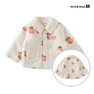 [밍크뮤]OR 오렌지FUR패딩점퍼 35C1512002 35C15-120-02 출산백일돌선물