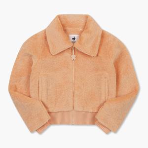 르꼬끄 [택가 199000원] 테디퍼 크롭 솔리드 점퍼 QO422OJKO1