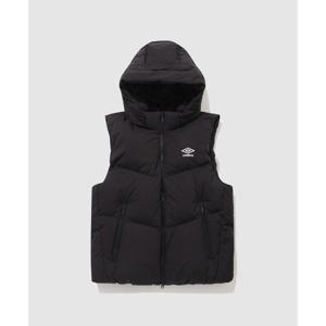 엄브로 액티브 플라이트 구스 후드 다운 베스트 B1 UQ421SDVO1 BLK0 LGR0