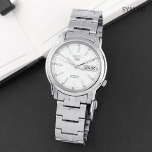 세이코5 SNKL75K1 오토매틱 데이데이트 아날로그 클래식 남자 메탈 시계 c