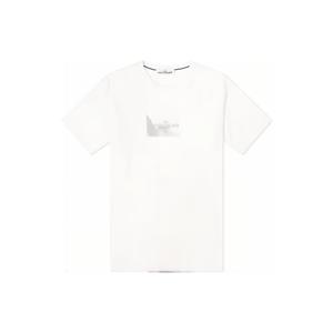 스톤아일랜드 남성 로고 화이트 반팔티 80152RC88 V0001