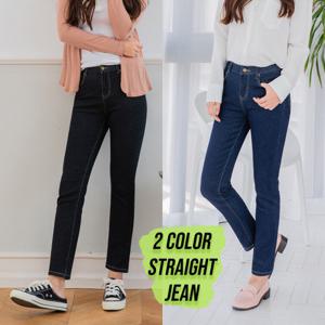 [진마니아] 허리스판 베이직 일자청바지 2종택1