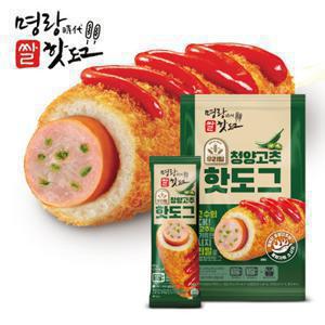 명랑핫도그 우리밀 청양고추 핫도그 640g x 1팩 (8개입)