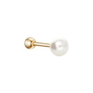 미니골드 14k 스와진주 피어싱(4mm) ENOM4076