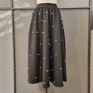 [르니앤맥코이(여성)]진주 밴딩 플레어스커트 MM11SK3037HJY