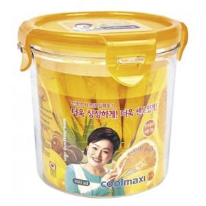 쿨맥시3 밀폐용기 냉장고 반찬통 찬통 원형 900ml