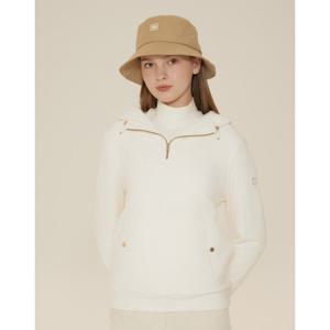 헤지스 골프 여성 24FW 아이보리 여성 후디 방풍 티셔츠 HWTS4D753IV