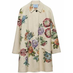[PRADA] 라프리마 여성 자켓 플로럴 프린트 싱글브레스티드 코트 P658RSOOO14ZV F0036 SABBIA /9