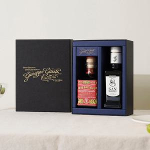 [구스토이탈리아]주세페주스티 3메달 큐빅 발사믹식초+산도메니코 올리브오일 250ml 세트