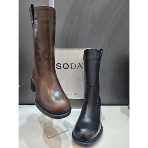[소다][소다] SODA FLB403 여성 몰드창 기모 하프 부츠 (P003450