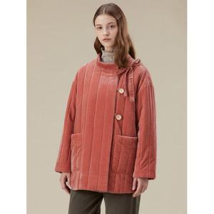 [써스데이아일랜드]벨벳 퀼팅 점퍼(T232MJP131W)