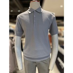 [레노마] RRBIKT93A 25 S S 신상 그레이컬러 데일리 반팔 카라니트
