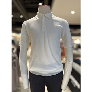 [레노마] RRBIKT91A 25 S S 신상 화이트 데일리 반팔 카라니트