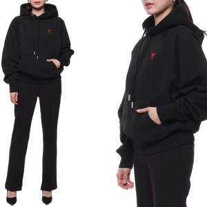 [아미] 23FW 여성 하트 로고 후드티셔츠 (BFUSW205 747 001 W 23F)