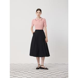 [CC콜렉트] C252MSD131 백밴딩 플레어 스커트