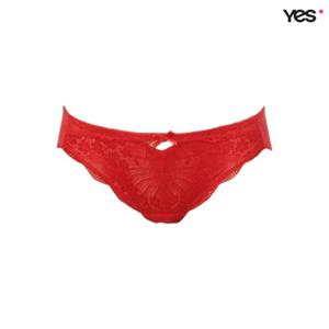 [예스]레드 레이스 로맨틱 헴팬티 YSWPAB01