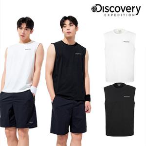 [디스커버리] 25SS 신상/남성/기능성/면혼방/냉감소재/프레시벤트 백레터링 슬리브리스 DMSL71053