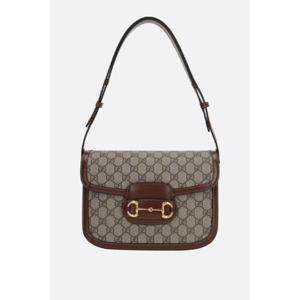 GUCCI GG 슈프림 캔버스 소재의 구찌 1955 Horsebit 숄더백 60220492TCG8563
