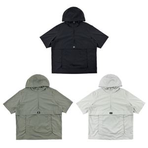 엄브로 클라우드 후드형 반팔 아노락 UP221CWT55