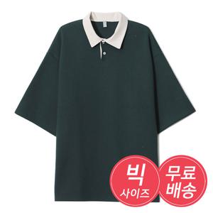 [리빌모아]남자 빅사이즈 반팔티 PK 반팔 카라넥 티셔츠 AC5-KAH