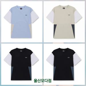 [폴햄키즈]2025년 신상 화섬 소매 배색 반팔티셔츠3512_US