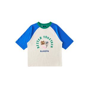 블루독스튜디오 [블루독](CR)블럭7부레글런티셔츠 25가을상품 (25A1533101)