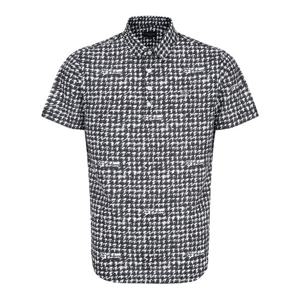 [세인트앤드류스]남성 하운드투스 프린트 칼라 반팔 티셔츠 (811D3TSA21WH)