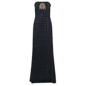 랄프 로렌 롱 원피스 290890731 001 GREEN NAVY BLACK