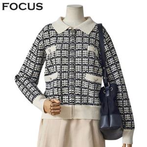[포커스]트위드카라가디건 FBS4A7PKC0033_BP