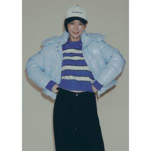 [플랙진]여성 디테쳐블 후드 크롭 다운 점퍼 (PWTH4DJL50W)