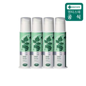 덴티스테 신제품 불소치약 플러스화이트 프로 펌프형 120g 4개