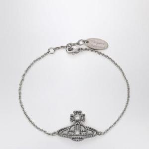 VIVIENNE WESTWOOD Platinum Orb logo bracelet 6102021S02P102-SMXLVIVWE-P102