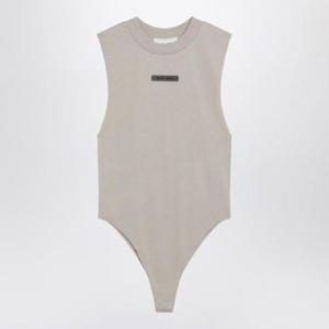 FEAR OF GOD ESSENTIALS Sleeveless greige cotton blend bodysuit 125SP257131FWXLFEARE-TI