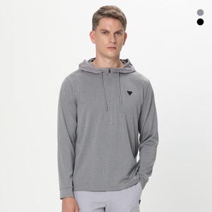 데니스골프 25FW신상 남성 데일리 반집업 폴리 싱글 후드티_NAQFMTS008