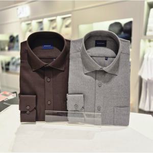 [예작] 긴소매 일반핏 기모솔리드 캐쥬얼남방 EWR126