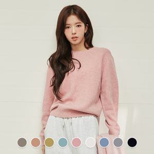 [지오다노]여성 겨울 라운드넥 소프트 메리노 울 긴팔 니트 스웨터 355917
