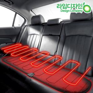 베이직 극세사 겨울 열선 뒷좌석 자동차시트커버