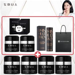 도미나스 크림 5세대 본품6통 마스크팩1 멀티밤1 쇼핑백