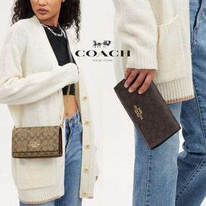 코치 COACH CP033 여자 가방 플랩 클러치 크로스백